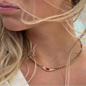 Ruby necklace D115